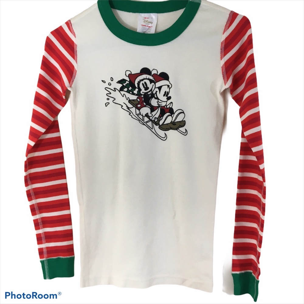Disney X Hanna Andersson Minnie & Mickey Top Sz 12